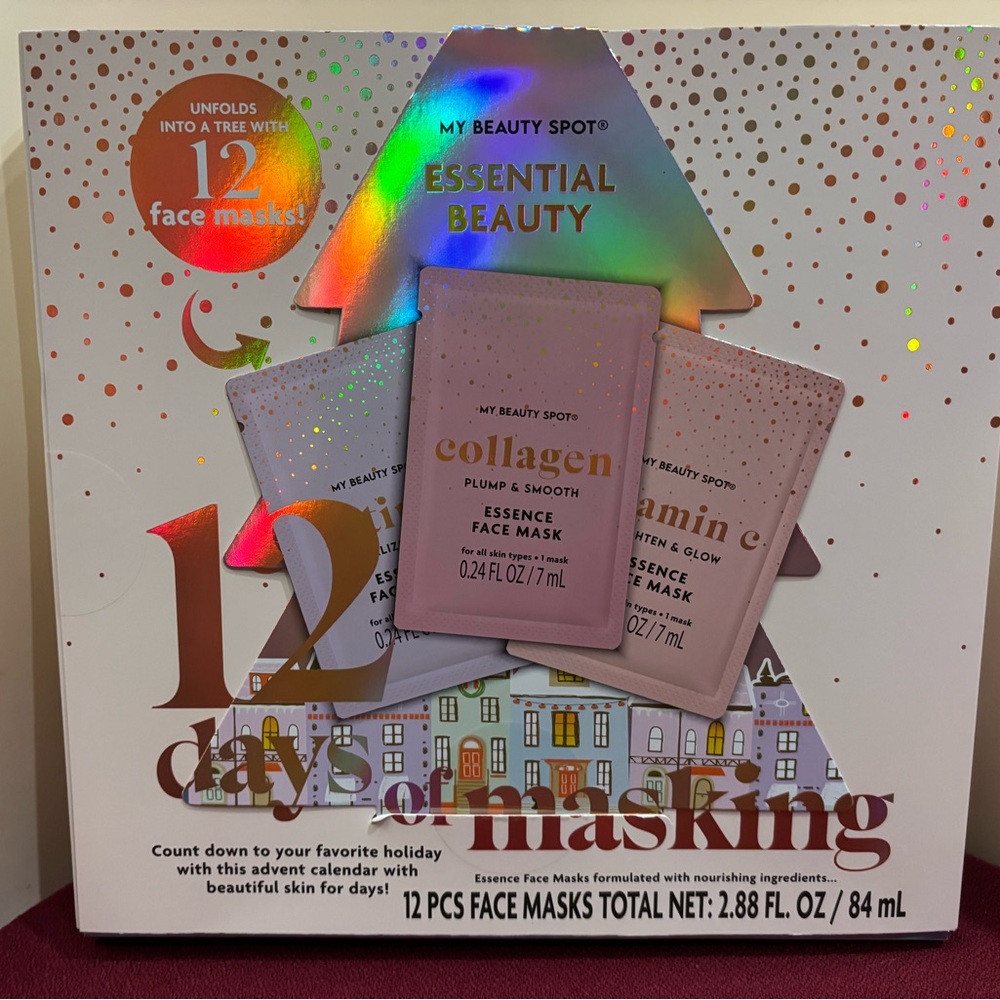 My Beauty Shop Essential Beauty 12 Days Of Masking Advent Calendar. New In Box!
